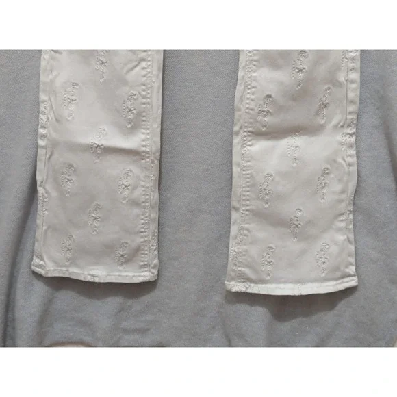 Pepe Jeans Womens Tag 28 Embroidered Pepe Throughout White 28/30 - Picture 5 of 16